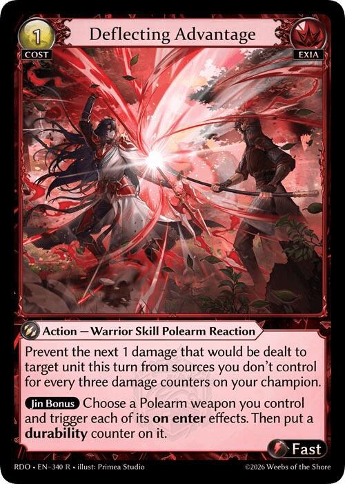 Deflecting Advantage