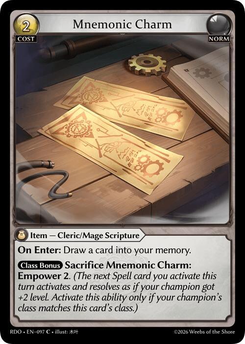 Mnemonic Charm