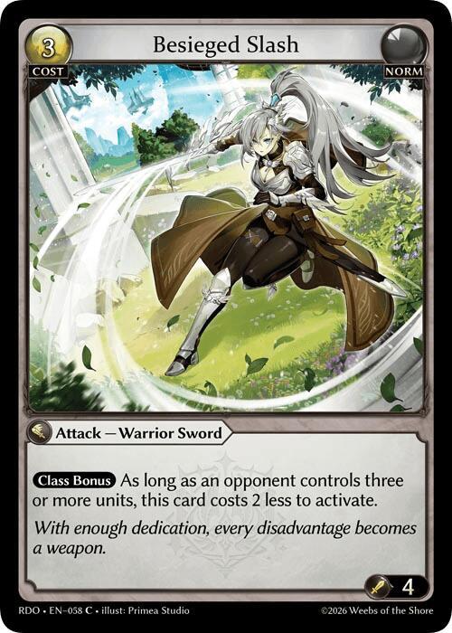 Besieged Slash (Curio Foil)