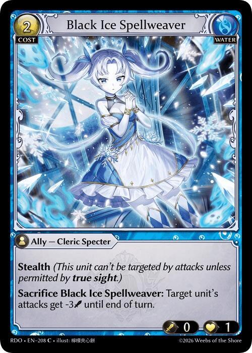 Black Ice Spellweaver (Curio Foil) - Grand Archive TCG