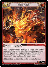 Blaze Alight (Curio Foil) - Grand Archive TCG