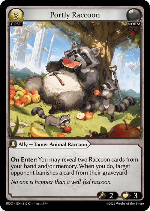 Portly Raccoon (Curio Foil)
