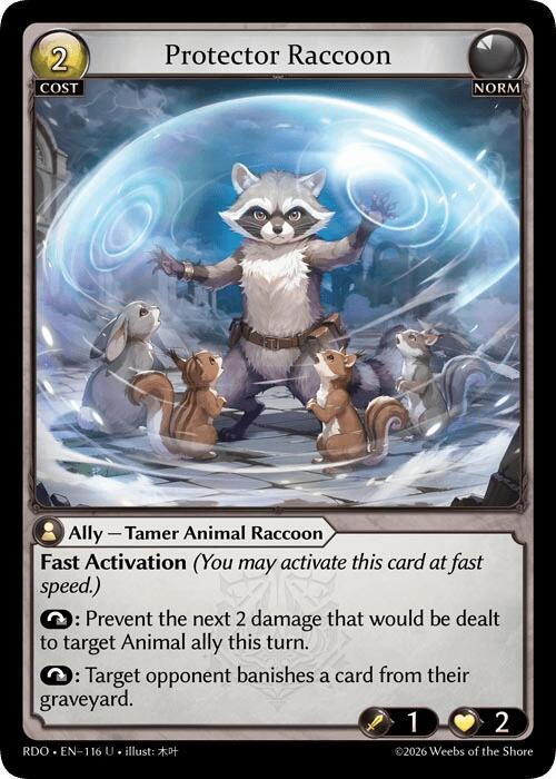 Protector Raccoon (Curio Foil)