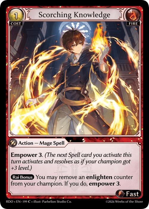 Scorching Knowledge (Curio Foil)