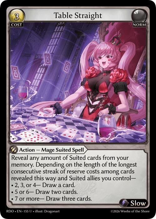 Table Straight (Curio Foil)