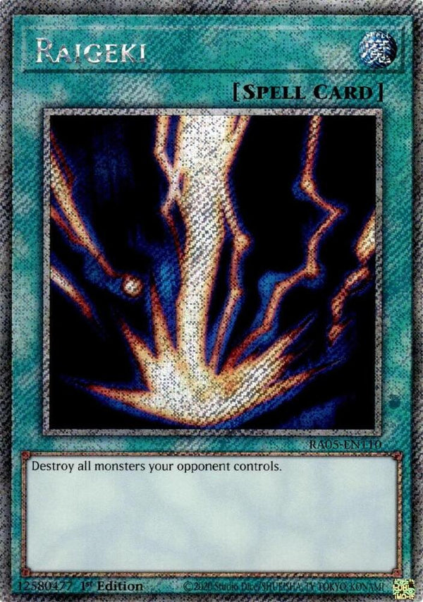 Raigeki (Platinum Secret Rare) (RA05-EN110) - Yu-Gi-Oh!