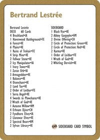 1996 Bertrand Lestree Decklist Card [World Championship Decks] - Magic: The Gathering
