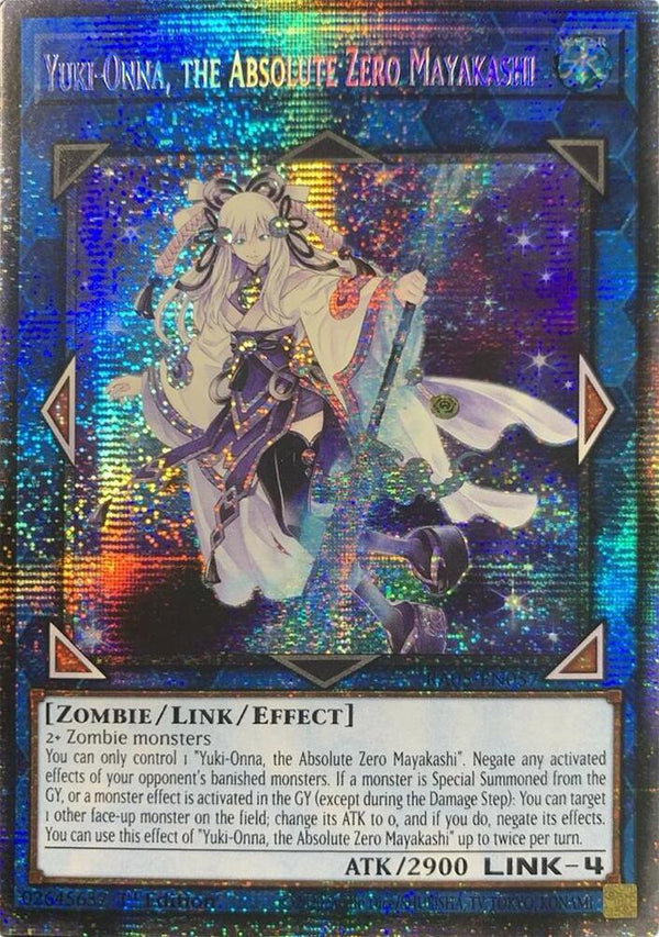 Yuki-Onna, the Absolute Zero Mayakashi (Starlight Rare) (RA05-EN057) - Yu-Gi-Oh!