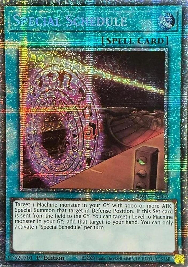 Special Schedule (Starlight Rare) (RA05-EN060) - Yu-Gi-Oh!
