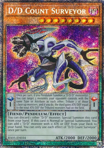 D/D Count Surveyor (Starlight Rare) [RA05-EN034] Starlight Rare