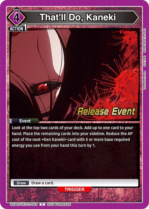 That'll Do, Kaneki
