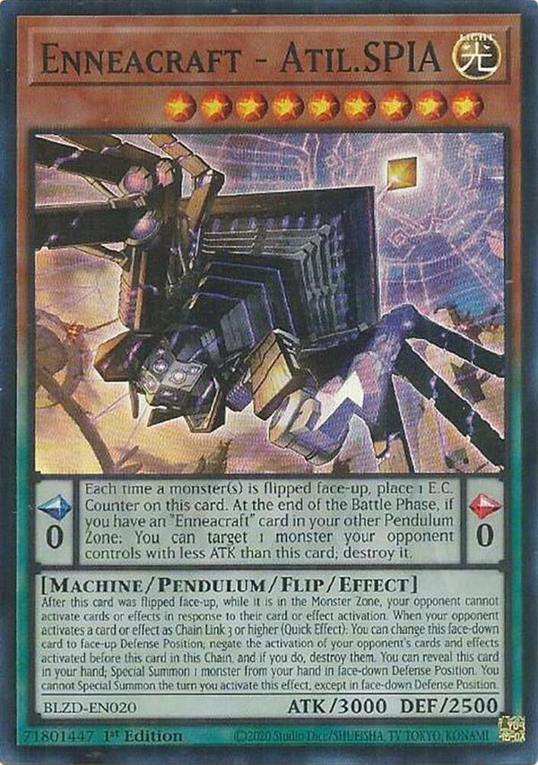 Enneacraft - Atil.SPIA (BLZD-EN020) [Super Rare] - Yu-Gi-Oh!