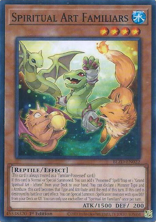 Spiritual Art Familiars [BLZD-EN022] Common - Yu-Gi-Oh!