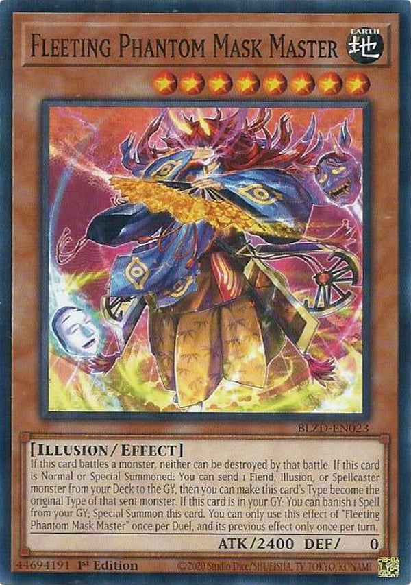 Fleeting Phantom Mask Master [BLZD-EN023] Common - Yu-Gi-Oh!