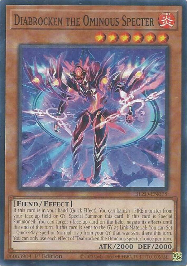 Diabrocken the Ominous Specter [BLZD-EN025] Common - Yu-Gi-Oh!