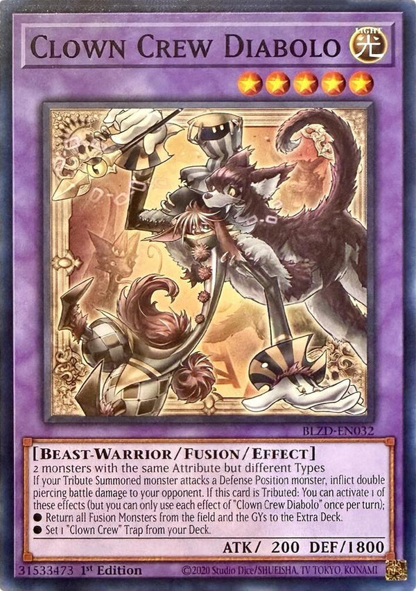 Clown Crew Diabolo [BLZD-EN032] Common - Yu-Gi-Oh!