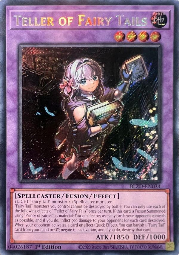 Teller of Fairy Tails [BLZD-EN034] Secret Rare - Yu-Gi-Oh!