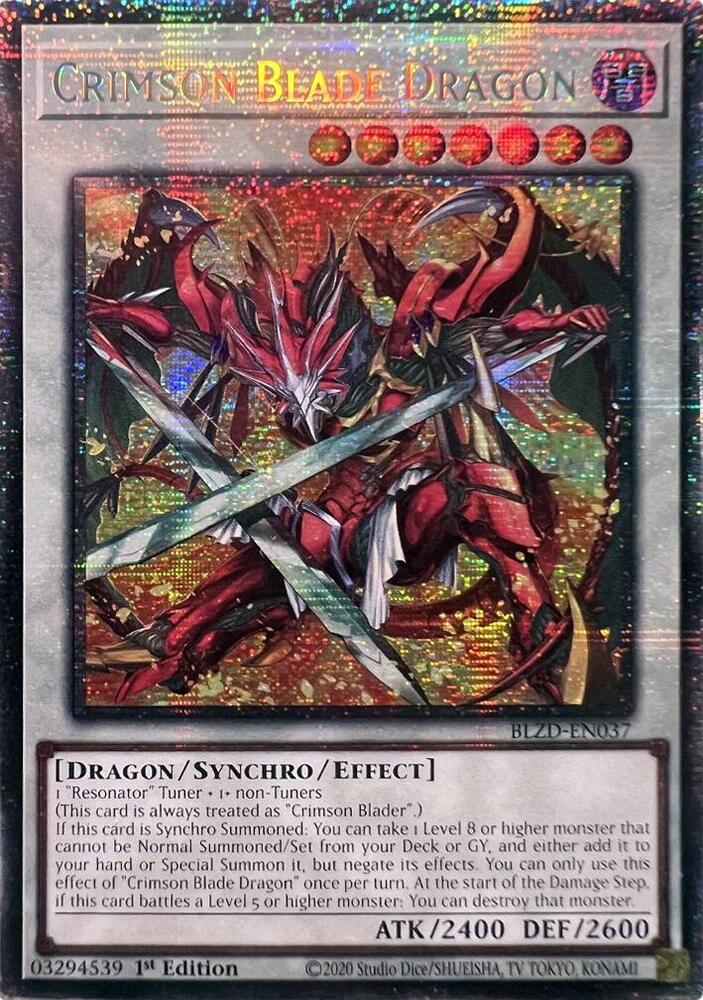 Crimson Blade Dragon (Starlight Rare)