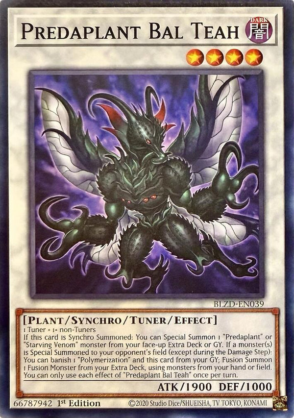 Predaplant Bal Teah [BLZD-EN039] Common - Yu-Gi-Oh!