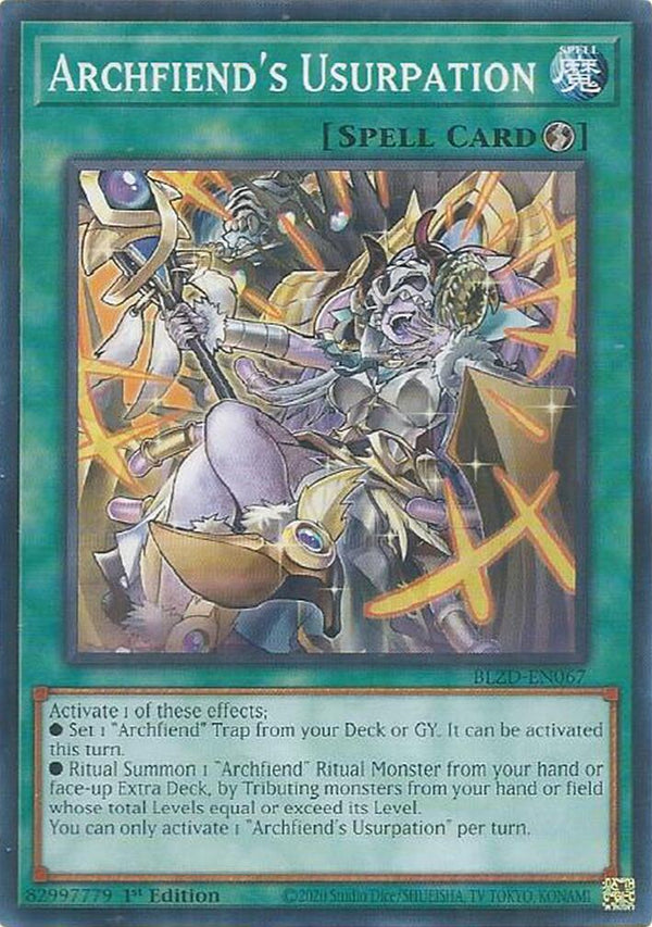 Archfiend's Usurpation [BLZD-EN067] Common - Yu-Gi-Oh!