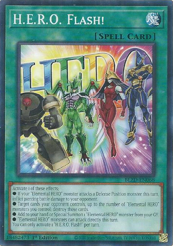 H.E.R.O. Flash! [BLZD-EN068] Common - Yu-Gi-Oh!