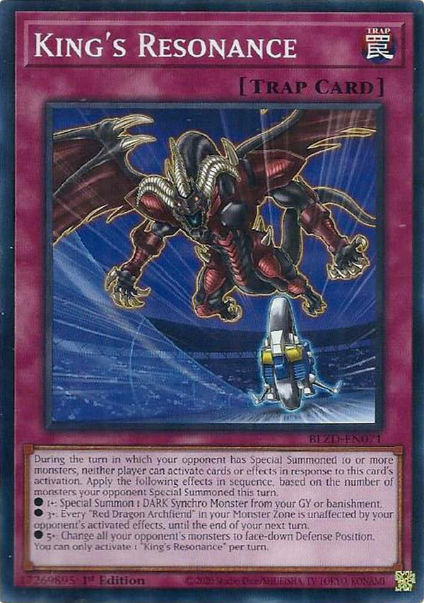 King's Resonance [BLZD-EN071] Common - Yu-Gi-Oh!