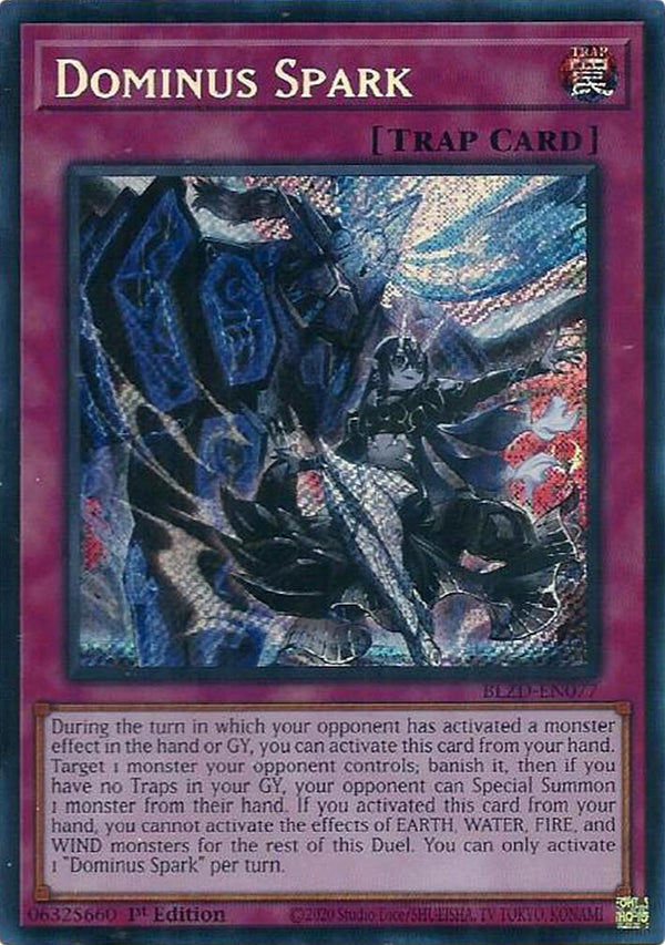 Dominus Spark [BLZD-EN077] Secret Rare - Yu-Gi-Oh!