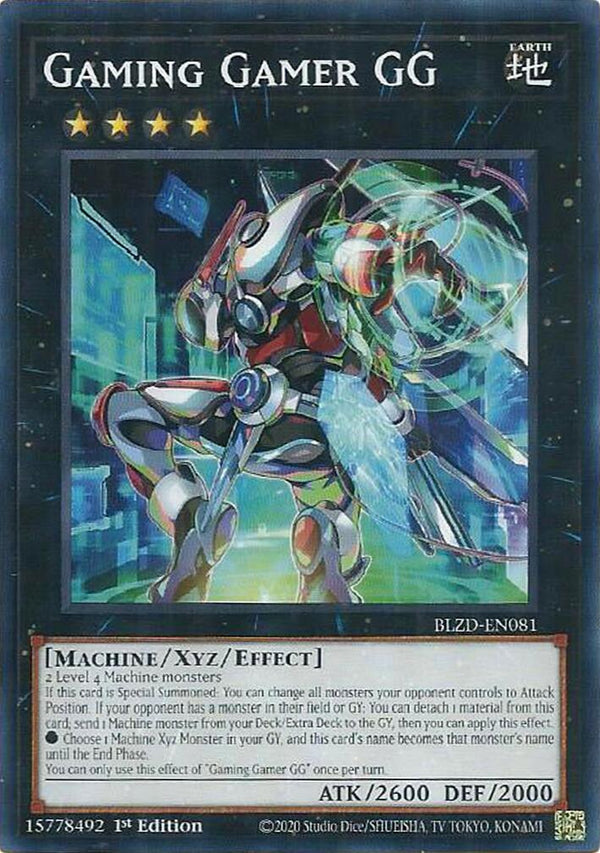 Gaming Gamer GG [BLZD-EN081] Common - Yu-Gi-Oh!