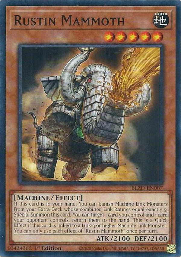 Rustin Mammoth [BLZD-EN087] Common - Yu-Gi-Oh!