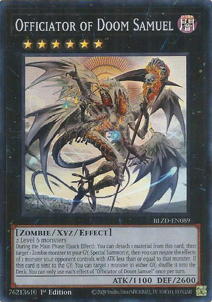 Officiator of Doom Samuel [BLZD-EN089] Super Rare