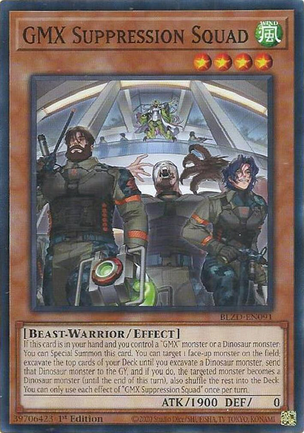 GMX Suppression Squad [BLZD-EN091] Common - Yu-Gi-Oh!