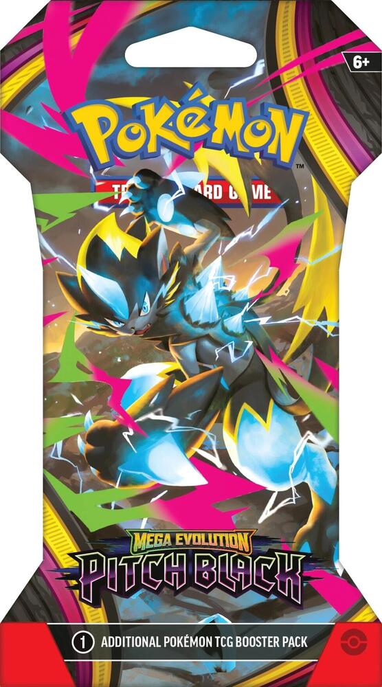 Pitch Black Sleeved Booster Pack - Pokémon