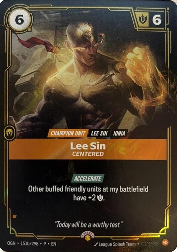 Lee Sin, Centered - Riftbound: League of Legends TCG