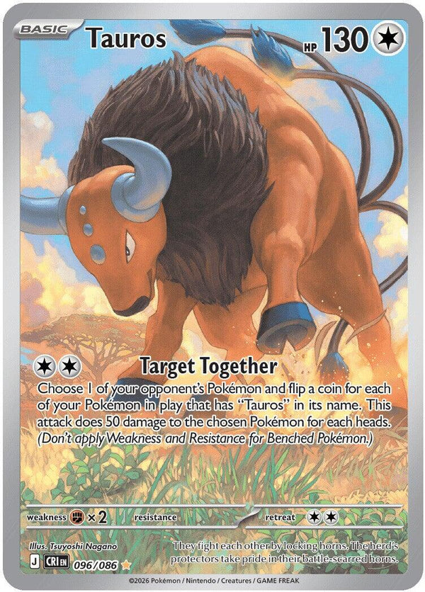 Tauros (096/086) [Mega Evolution: Chaos Rising] - Pokémon