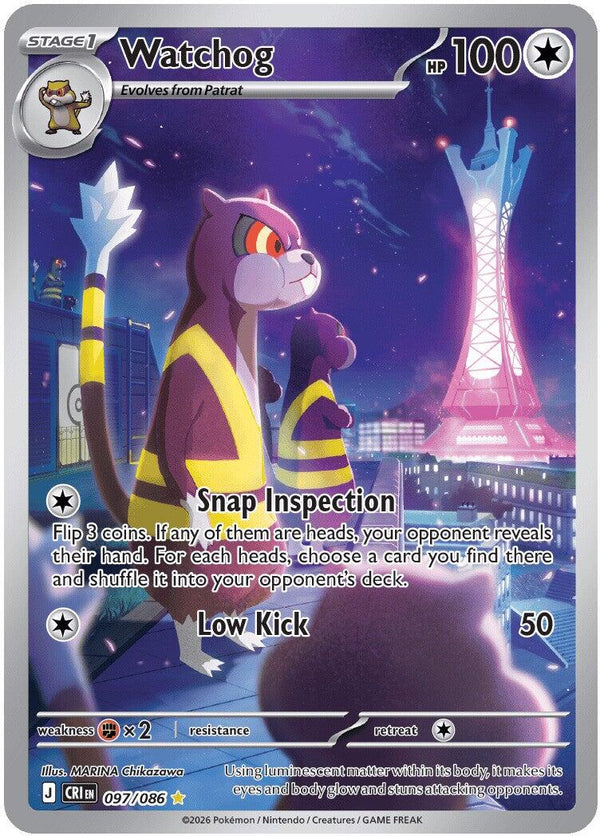 Watchog (097/086) [Mega Evolution: Chaos Rising] - Pokémon