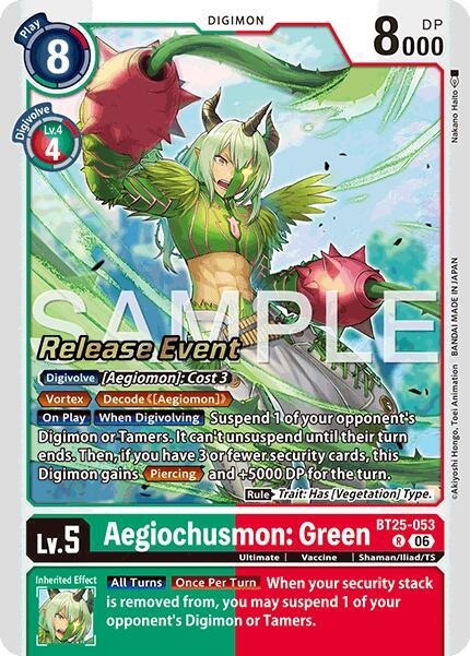 Aegiochusmon: Green - Digimon Card Game