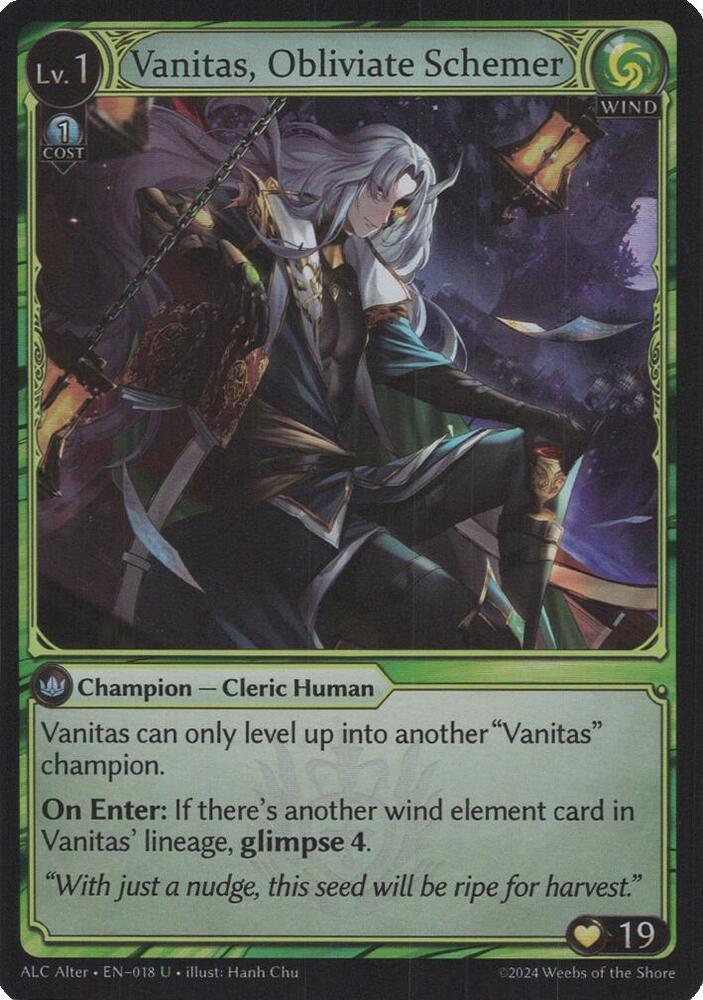 Vanitas, Obliviate Schemer