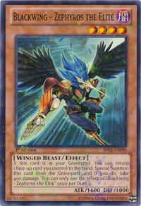 Blackwing - Zephyros the Elite (Mosaic Rare) (BP02-EN098) - Yu-Gi-Oh!