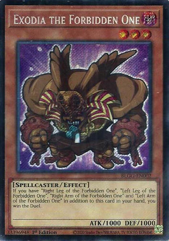 Exodia the Forbidden One [BLGG-EN002] Secret Rare