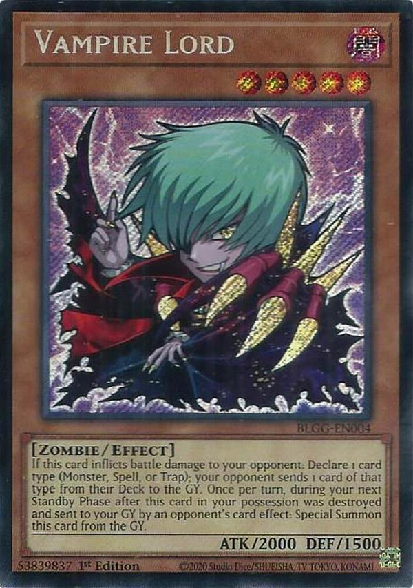 Vampire Lord (BLGG-EN004) [Secret Rare] - Yu-Gi-Oh!