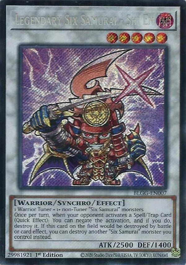 Legendary Six Samurai - Shi En (BLGG-EN007) [Secret Rare] - Yu-Gi-Oh!