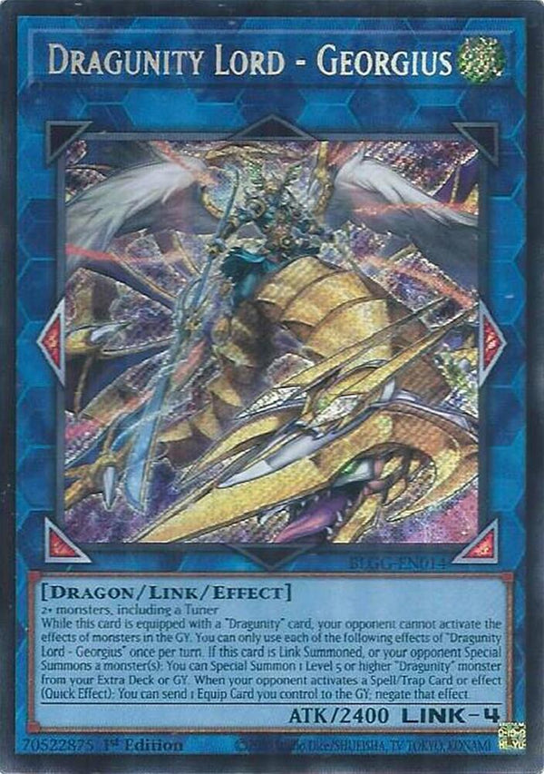 Dragunity Lord - Georgius (BLGG-EN014) [Secret Rare] - Yu-Gi-Oh!