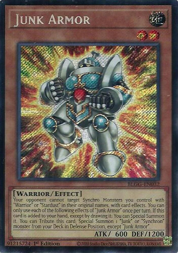 Junk Armor (BLGG-EN032) [Secret Rare] - Yu-Gi-Oh!