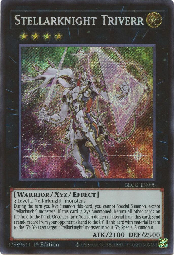 Stellarknight Triverr (BLGG-EN098) [Secret Rare] - Yu-Gi-Oh!