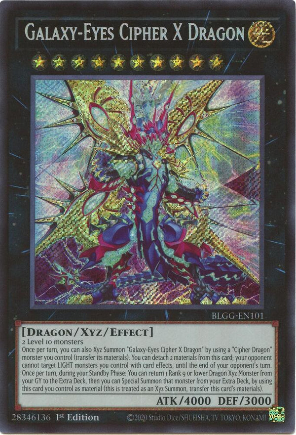 Galaxy-Eyes Cipher X Dragon (BLGG-EN101) [Secret Rare] - Yu-Gi-Oh!