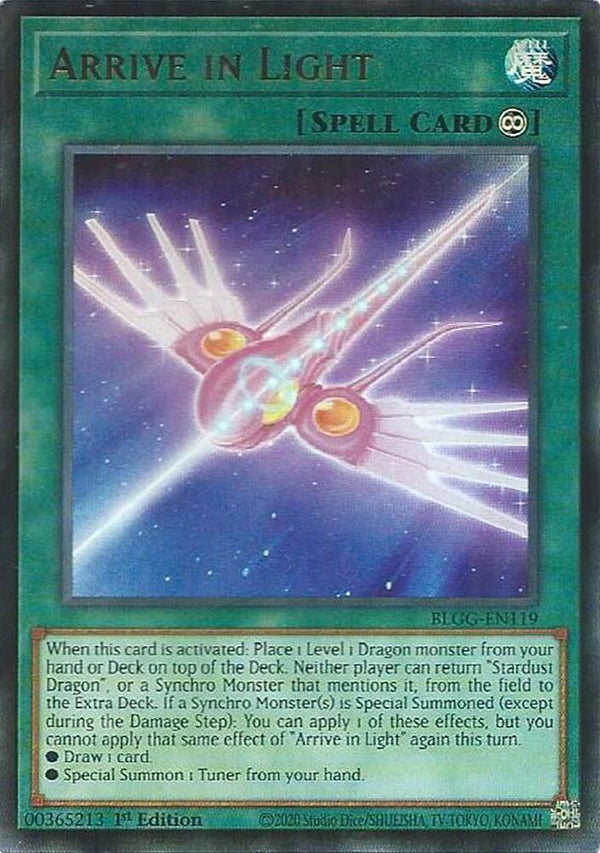 Arrive in Light (BLGG-EN119) [Ultra Rare] - Yu-Gi-Oh!