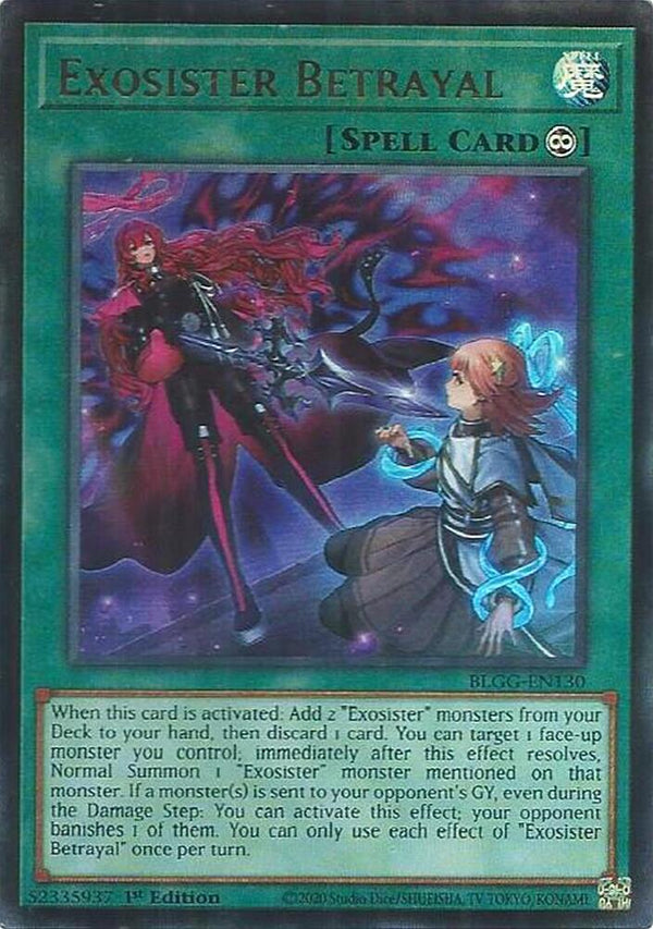 Exosister Betrayal (BLGG-EN130) [Ultra Rare] - Yu-Gi-Oh!