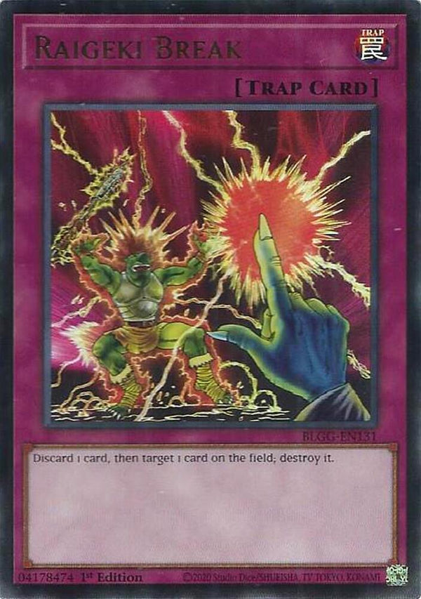 Raigeki Break (BLGG-EN131) [Ultra Rare] - Yu-Gi-Oh!