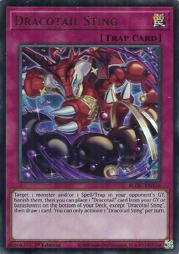 Dracotail Sting (BLGG-EN136) [Ultra Rare] - Yu-Gi-Oh!