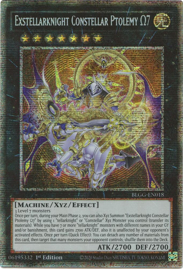 Exstellarknight Constellar Ptolemy Omega 7 (Starlight Rare) (BLGG-EN018) - Yu-Gi-Oh!